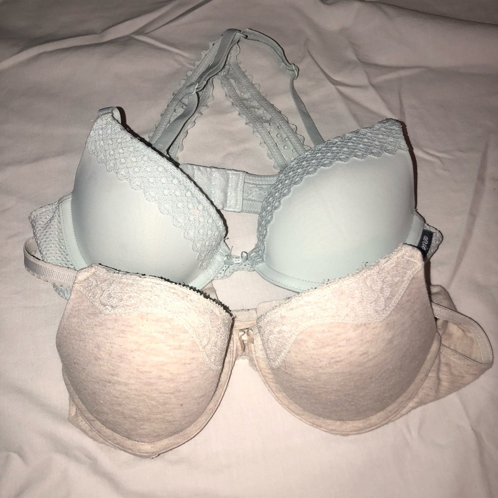 Two aerie push up cotton bra